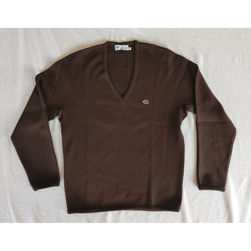 Vintage 100% Wool Pickering Golf Sweater Kimberton Size Medium See Pic Read